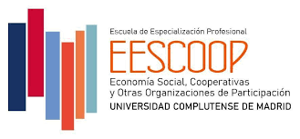 Logo EESCOOP, Economía Social, Cooperativas y otras Organizaciones, Universidad Complutense de Madrid